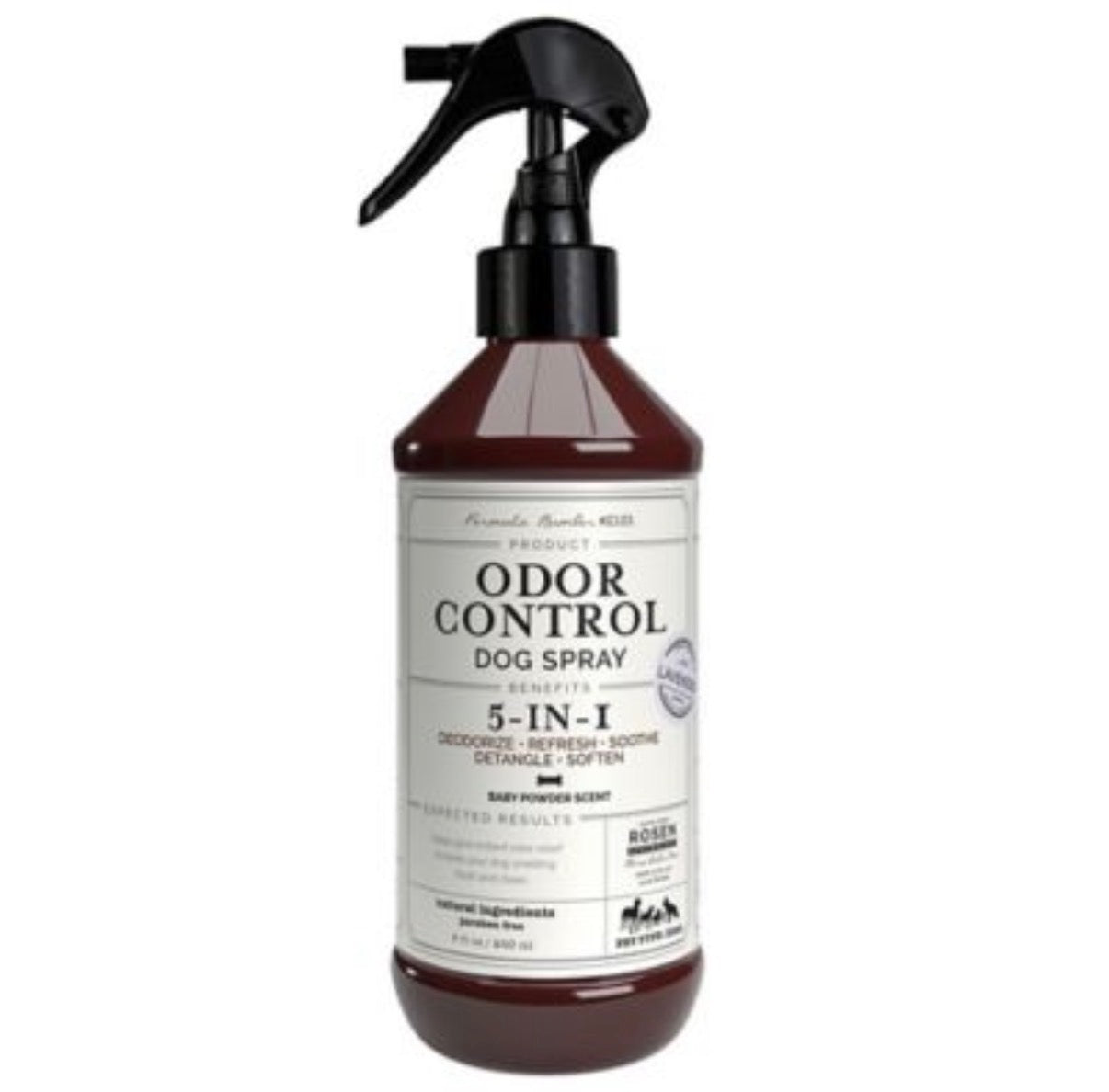 5-in-1 Dog & Pet Deodorizer Spray – Lavender Scent with Oatmeal & Aloe (8 oz / 240 ml)