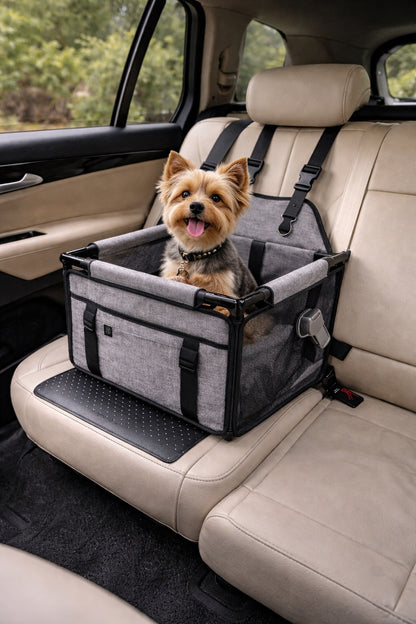Premium Waterproof Car Seat Protector & Travel Booster – Non-Slip, Scratch-Resistant Pet Travel Mat
