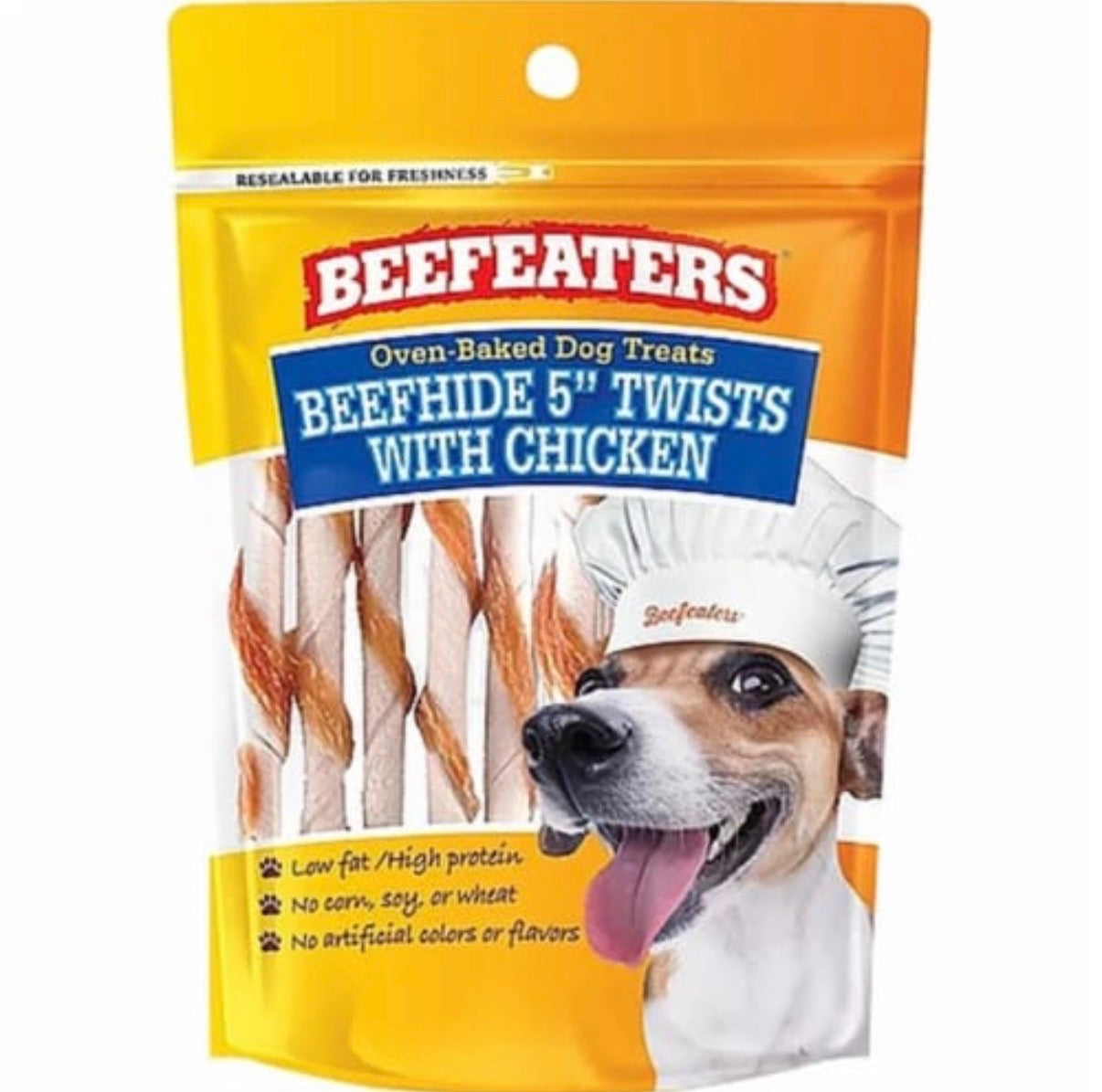Beefeaters Oven-Baked Beefhide & Chicken Twist Dog Treats (1.41 oz)