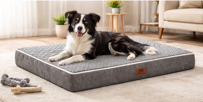 Dog Beds Large Sized Dog XL Orthopedic Washable & Waterproof Dog Crate Bed