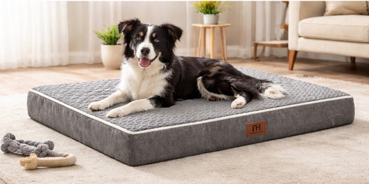 Dog Beds Large Sized Dog XL Orthopedic Washable & Waterproof Dog Crate Bed