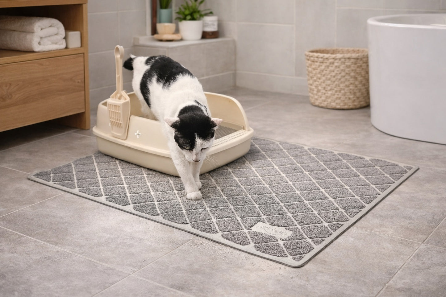 Premium Non-Slip Cat Litter Mat