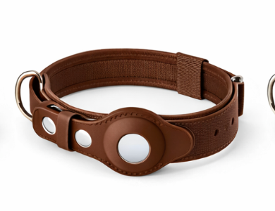 Leather Anti-Lost Dog Collar and Leash