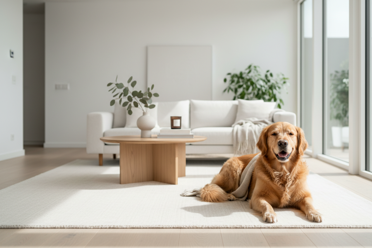 Wide banner golden retriever